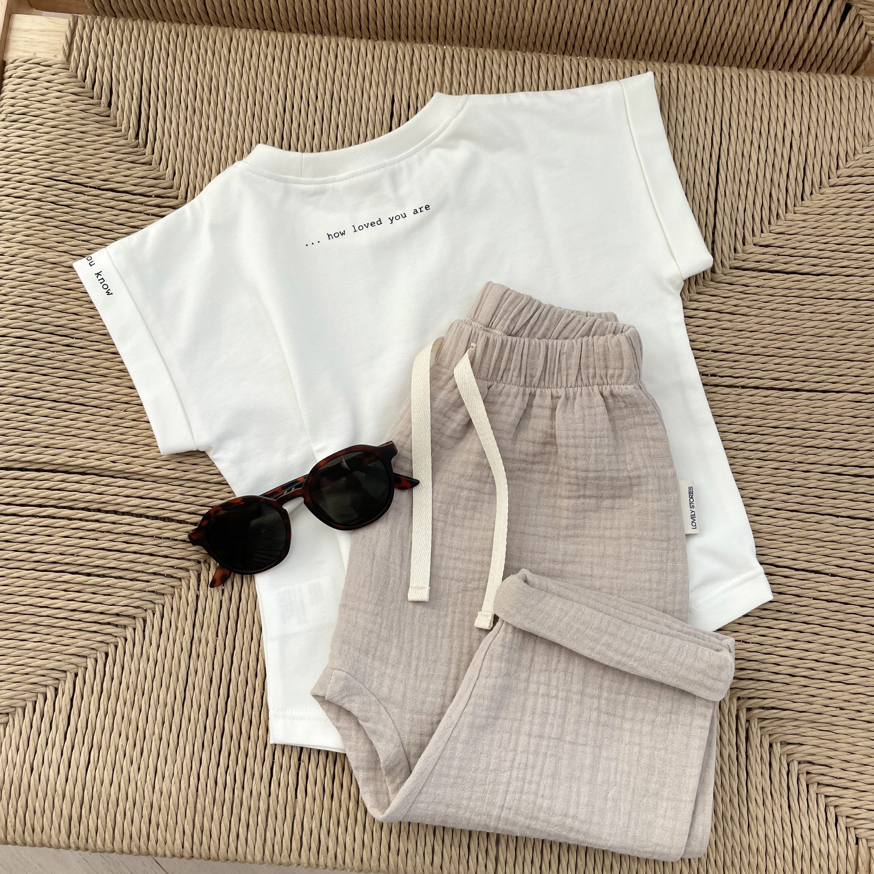 Musselinhose / beige