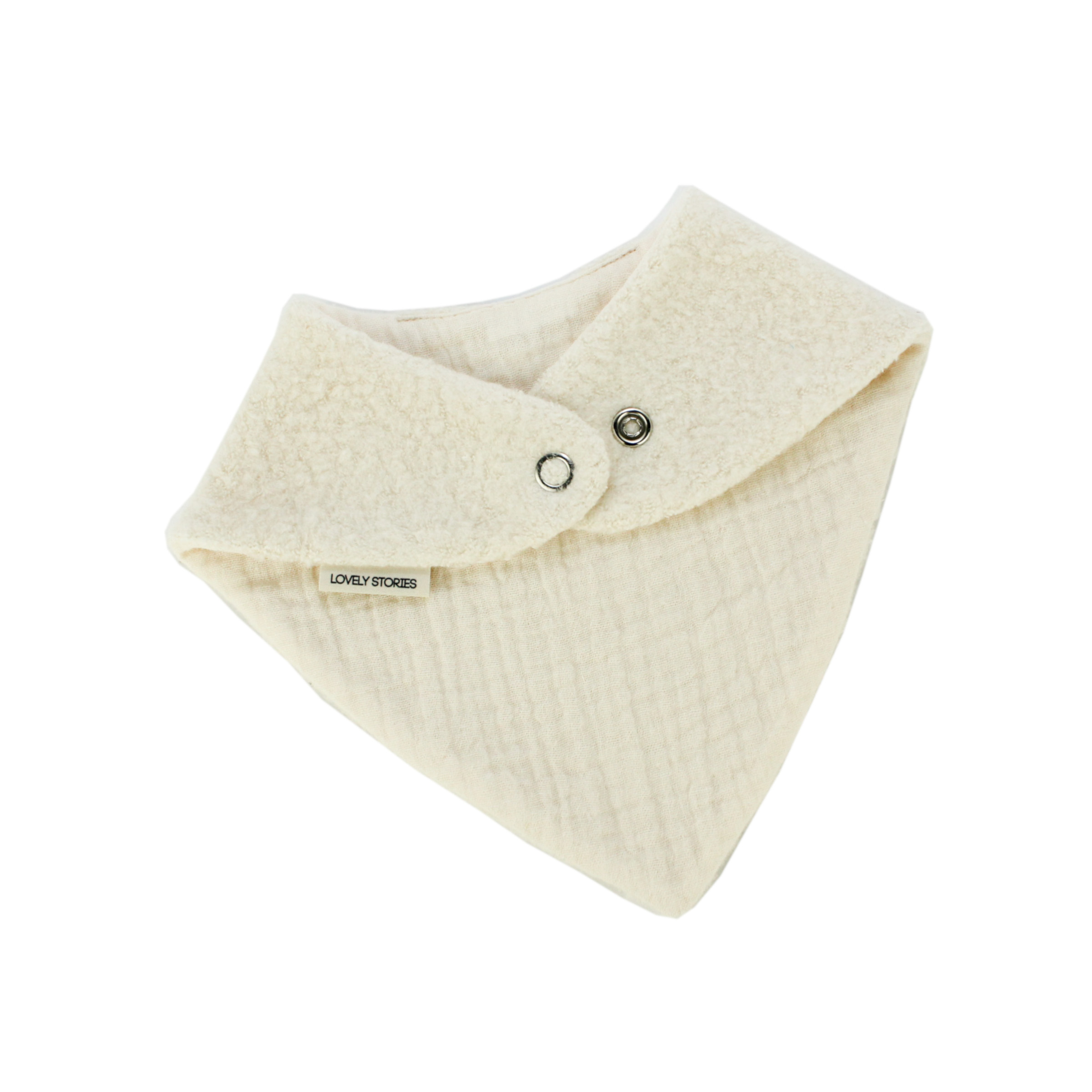 Halstuch soft teddy / musselin ecru