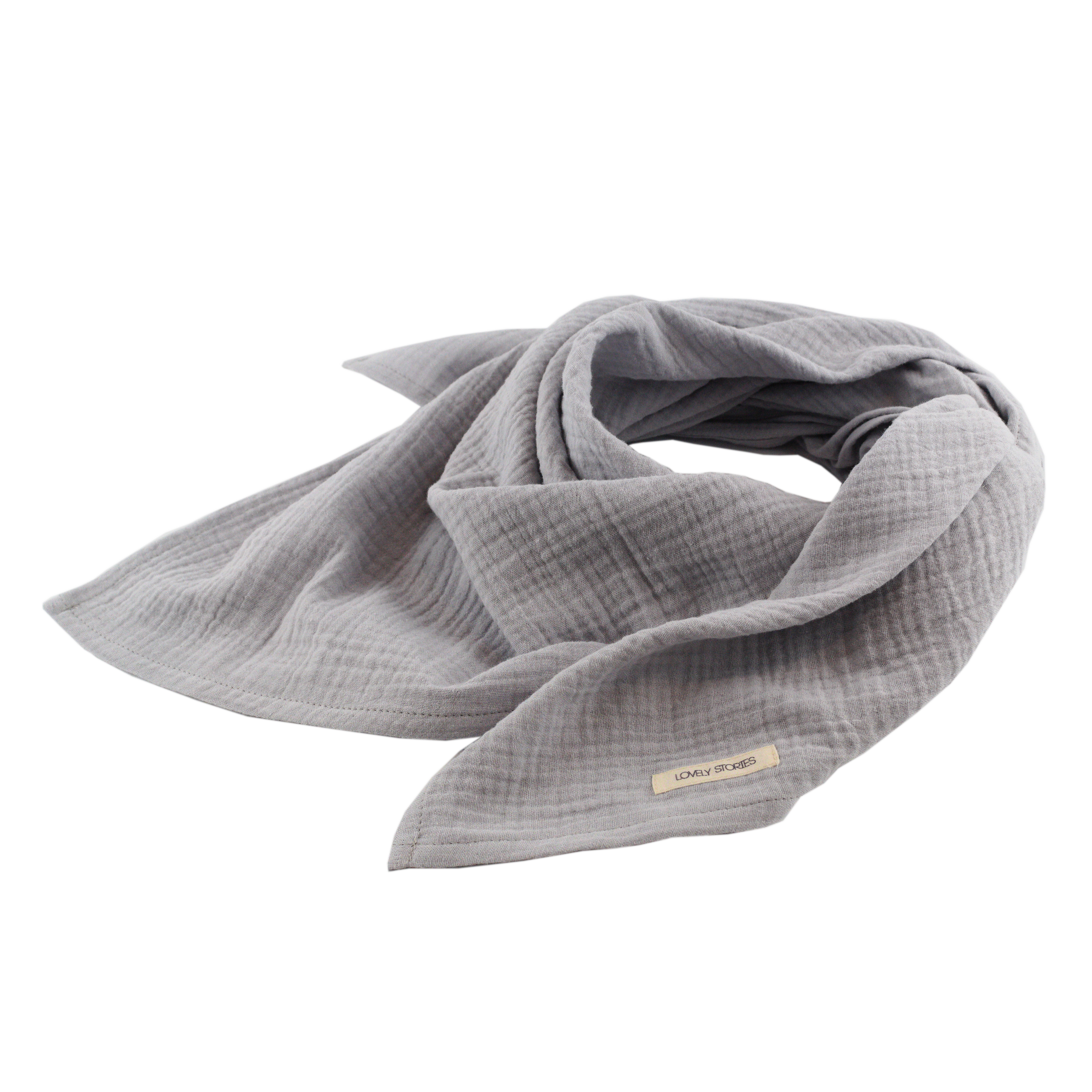 Musselintuch  /  light grey