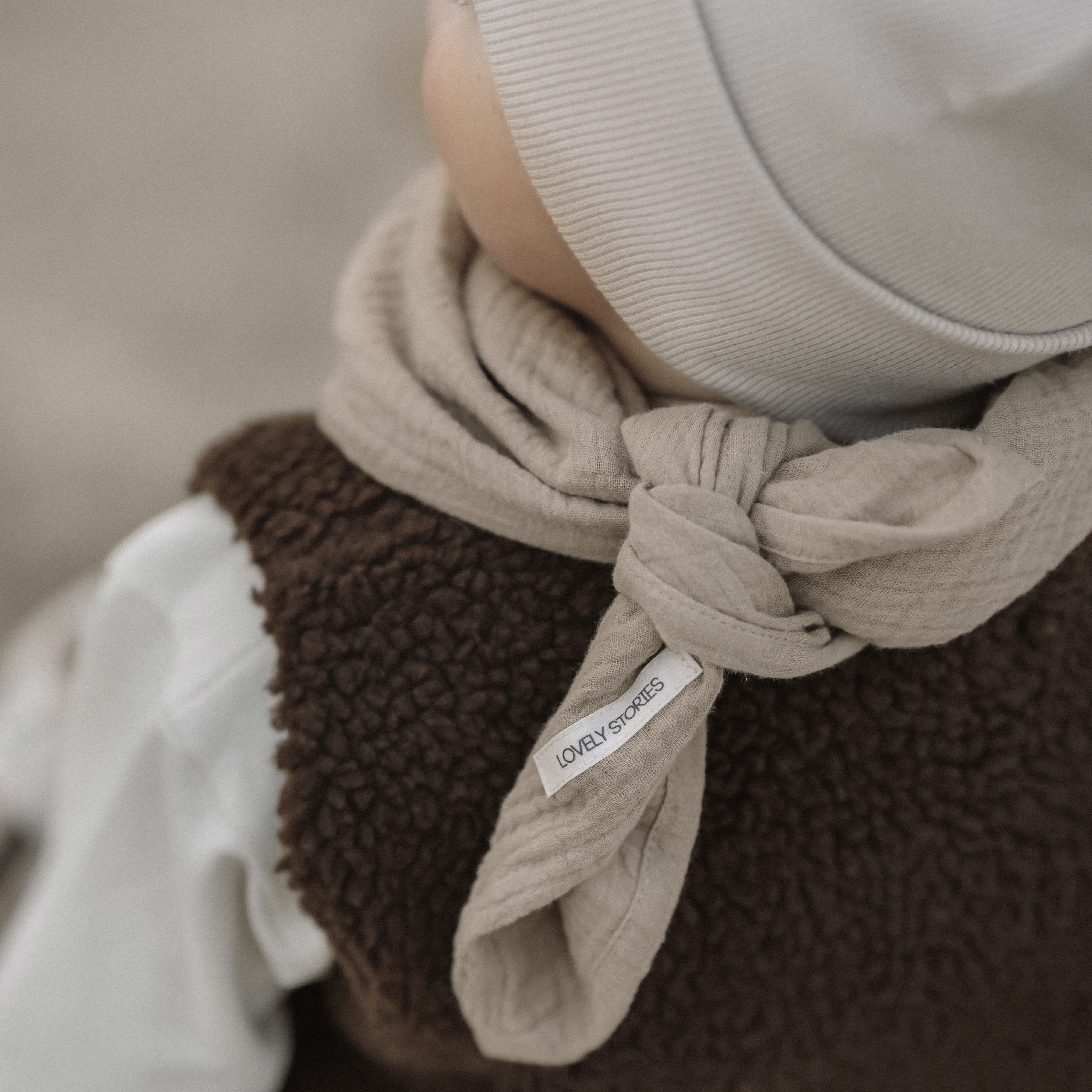 Musselinschal KIDS  / camel 