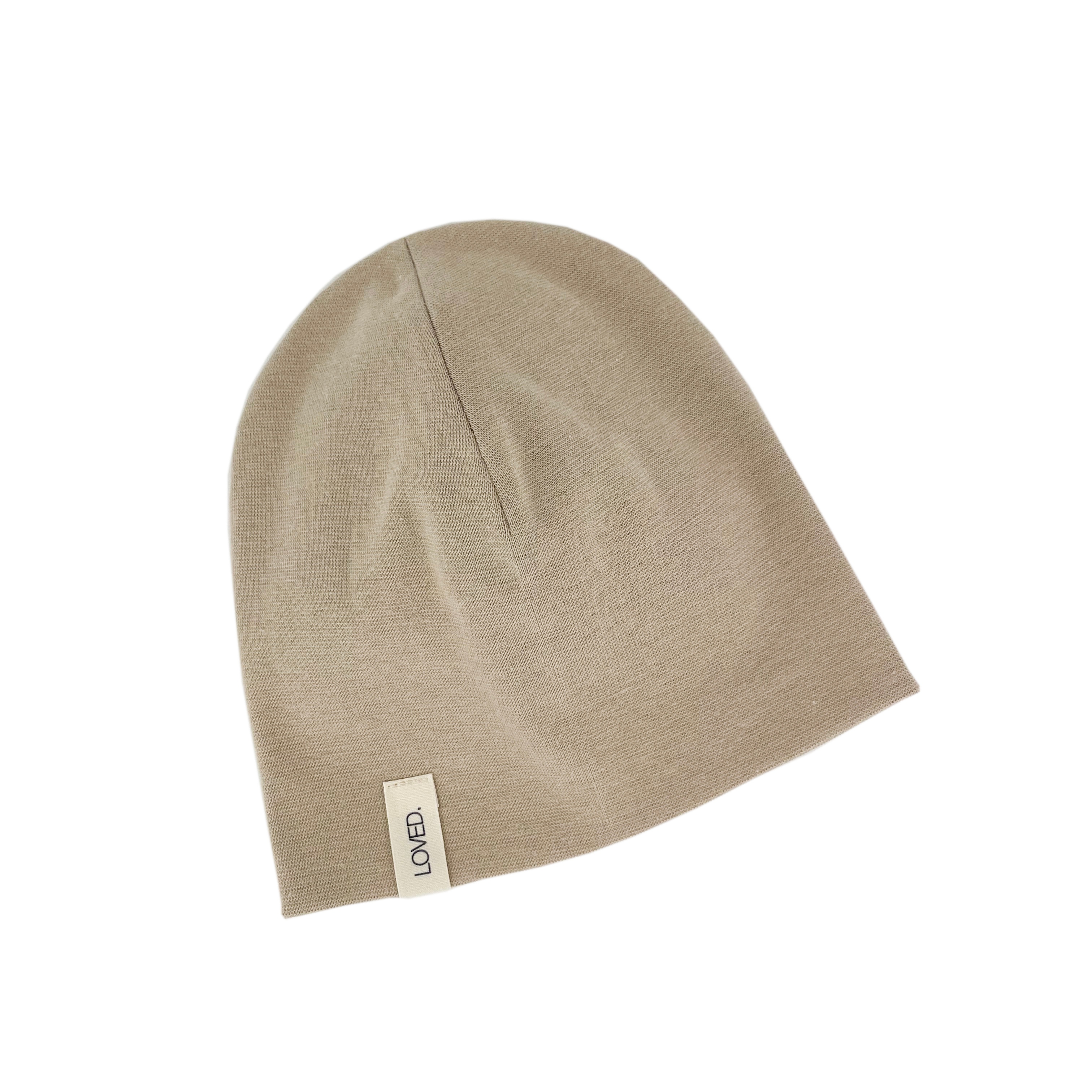 Basic Beanie LOVED / café au lait