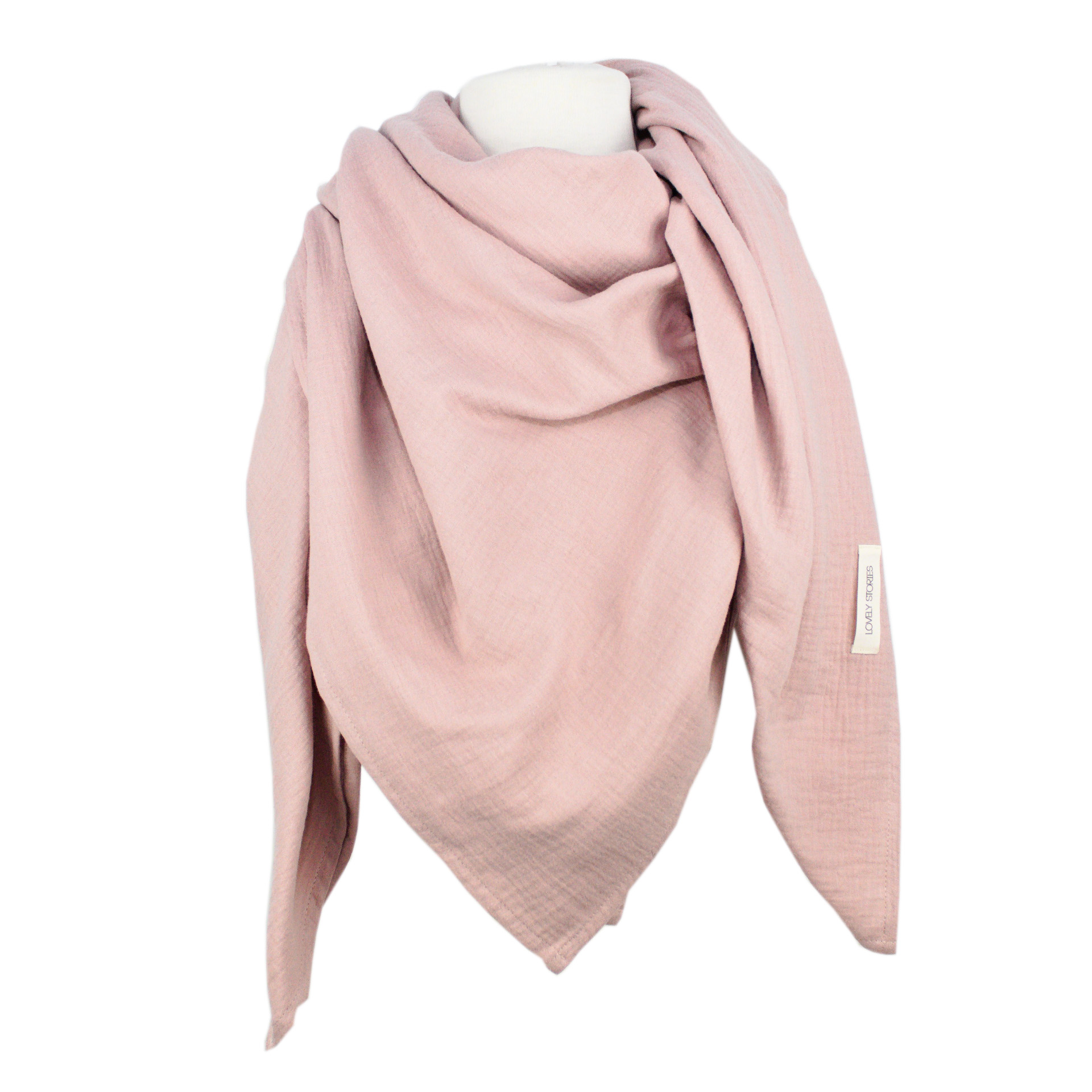 Musselinschal MOM / blush