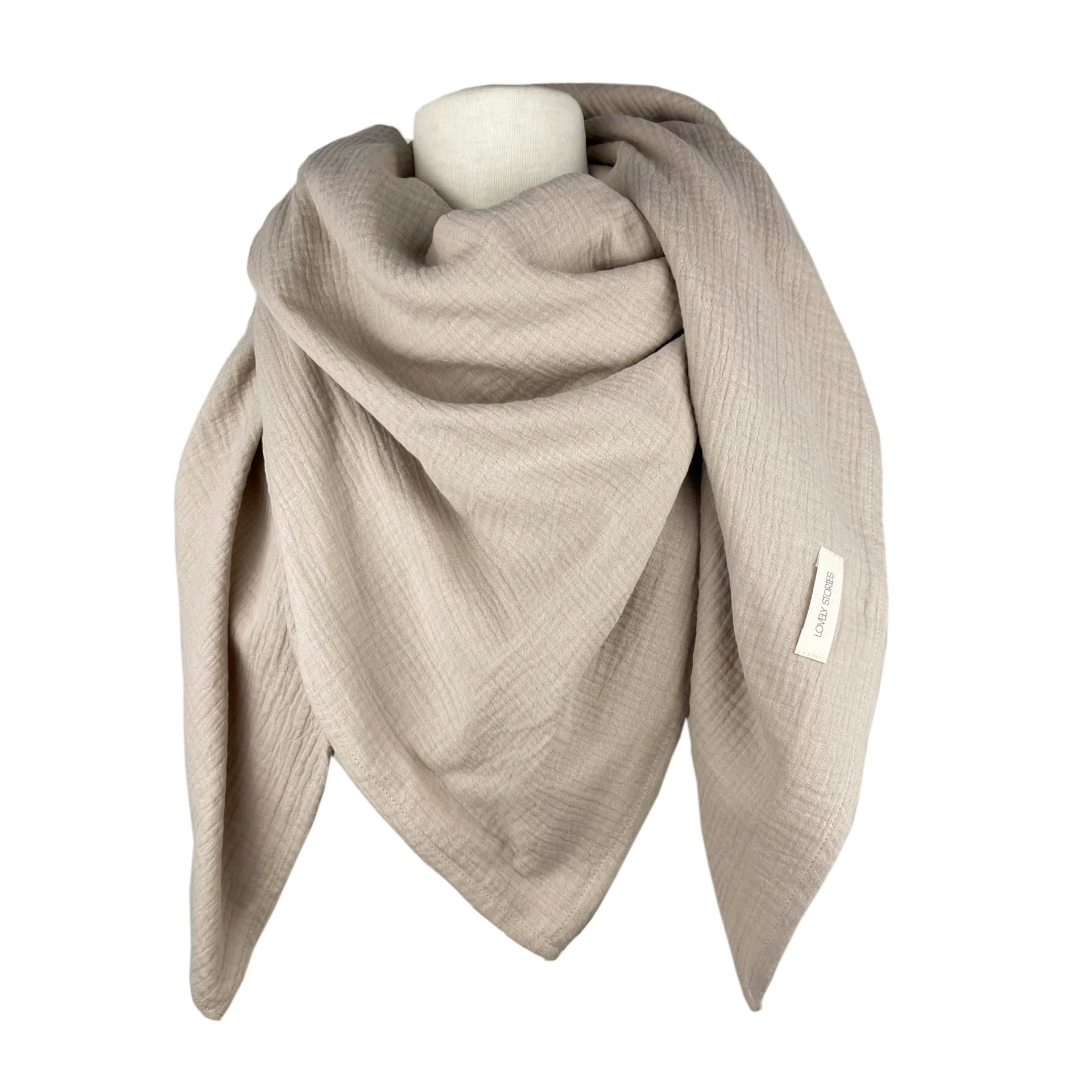 Musselinschal WOMEN / beige