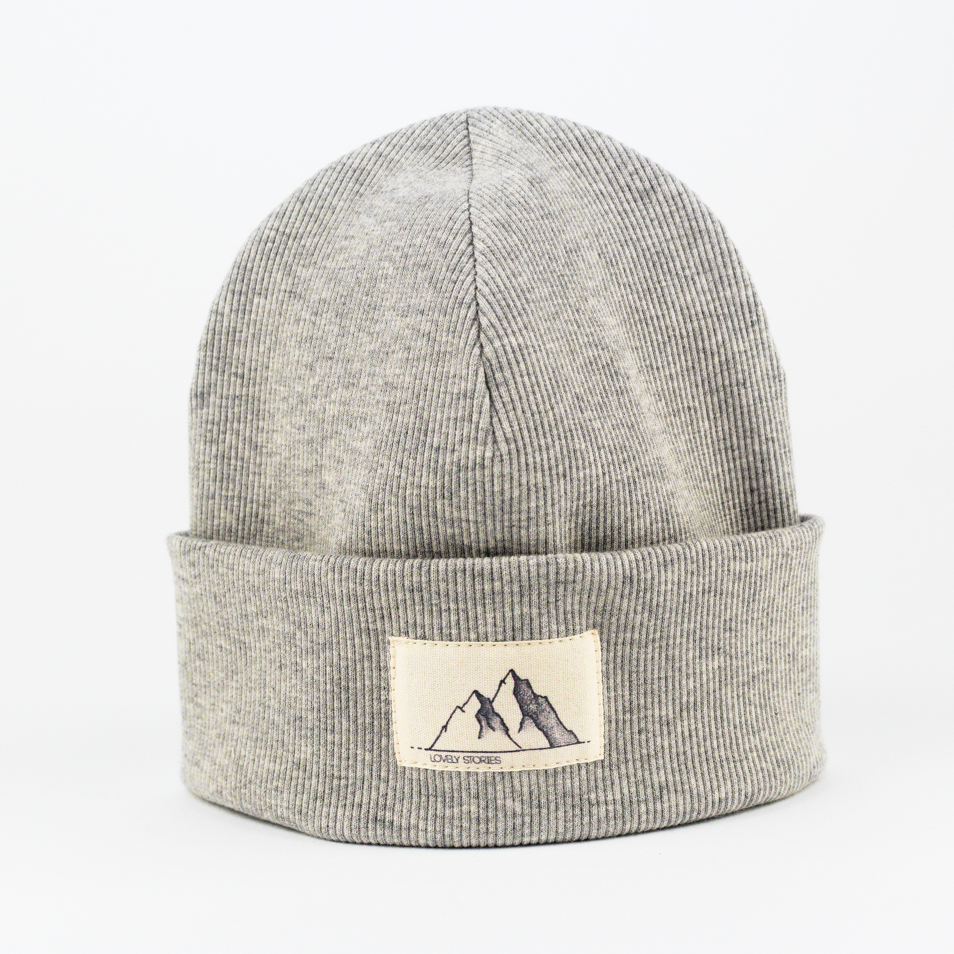 RIB Beanie MOUNTAIN / light grey