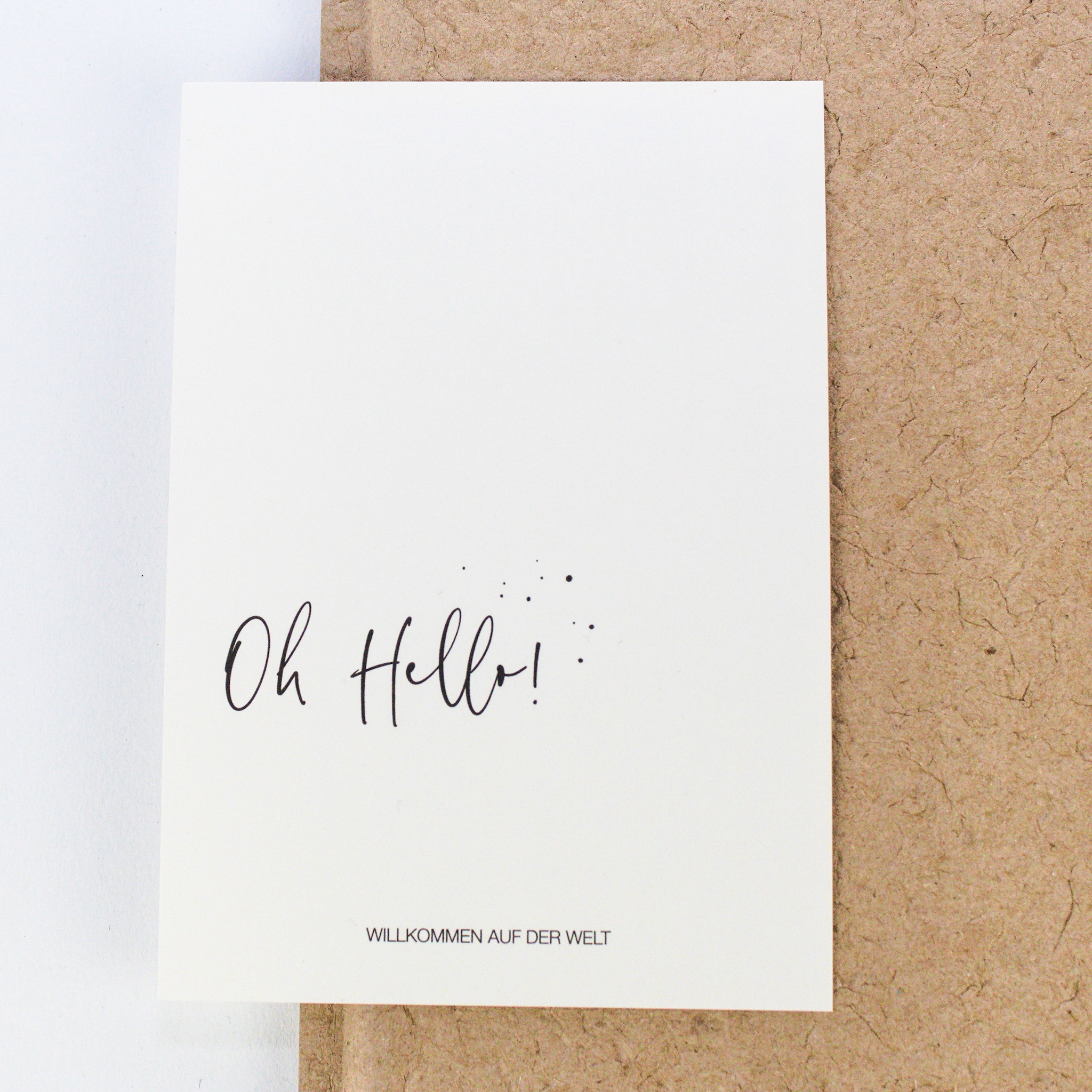 Postkarte "OH HELLO"