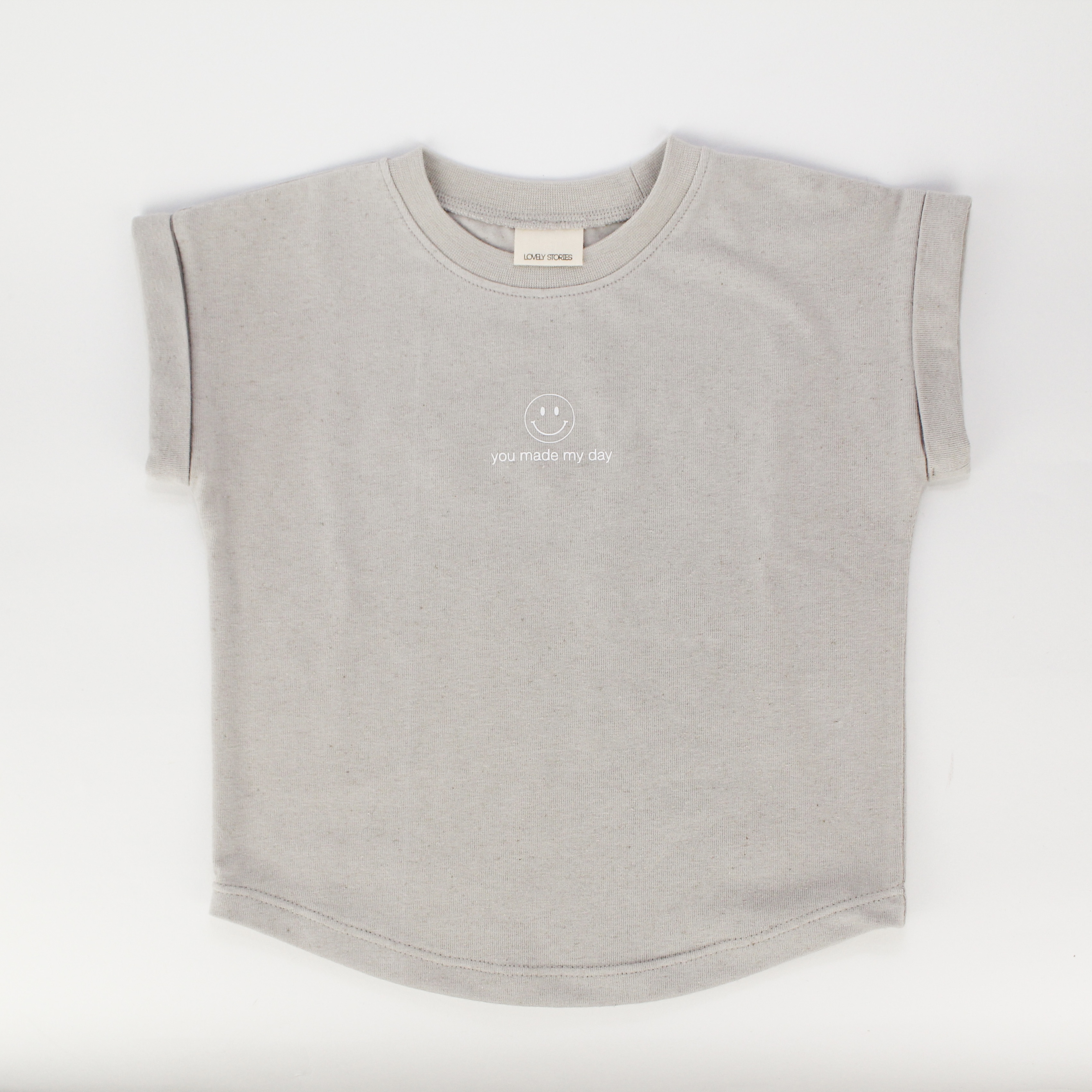T-Shirt SMILEY / soft grey