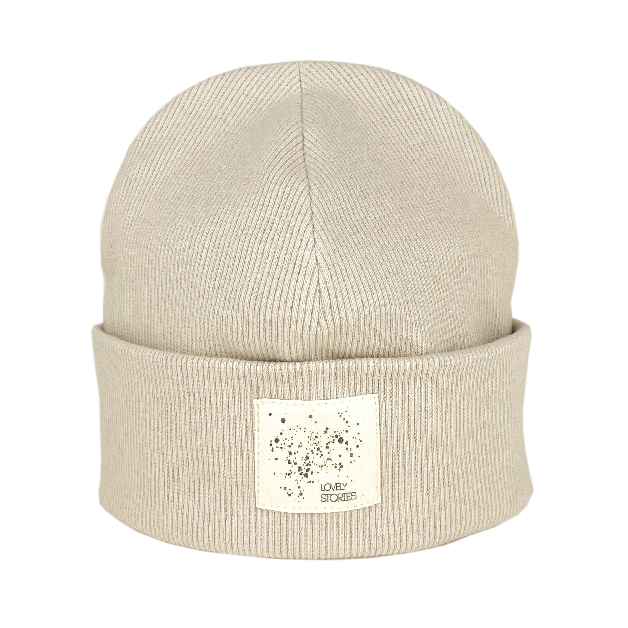 RIB Beanie DOTTIES / beige