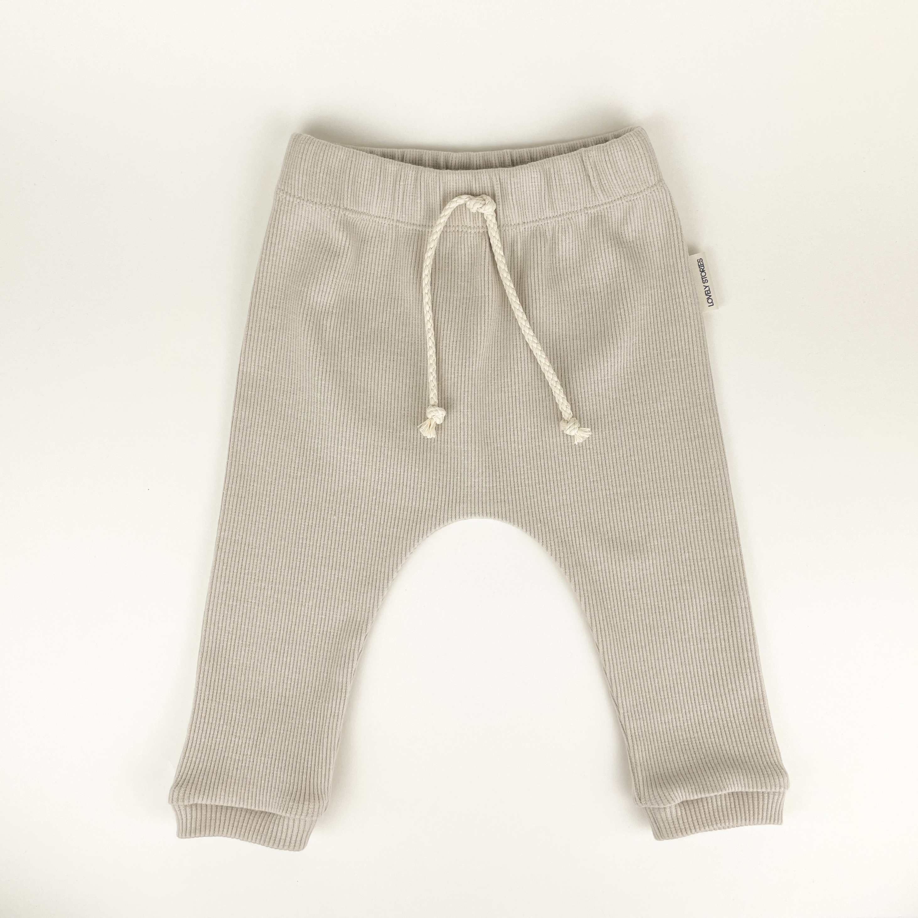 RIB pants / beige
